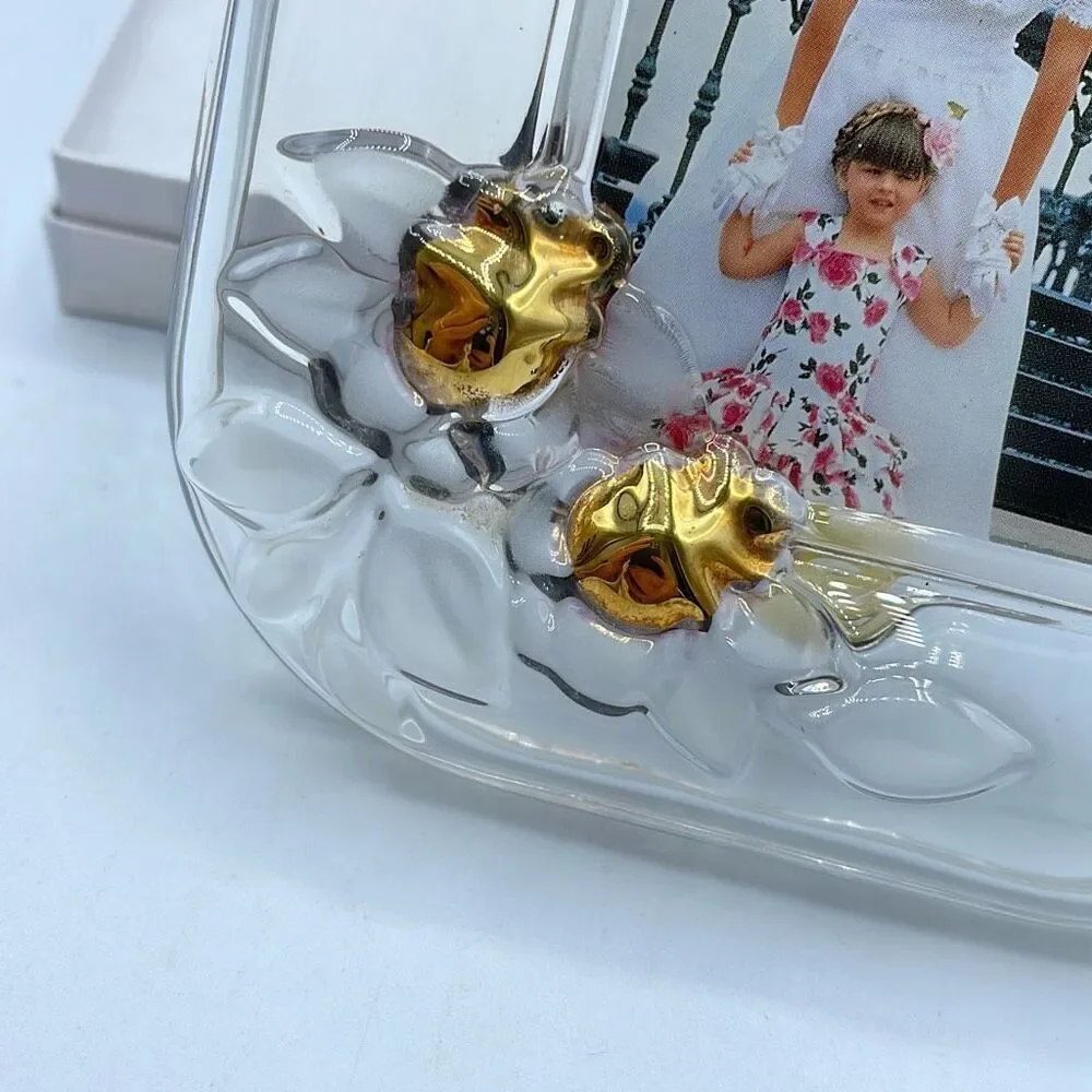 Fifth Avenue Crystal picture frame. Picture size 2.5” x 3.5”